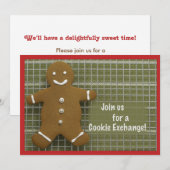 Einladung Cookie Exchange, Gingerbread Man (Vorne/Hinten)