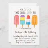 Einladung cooler Population zum Geburtstag (Vorne/Hinten)