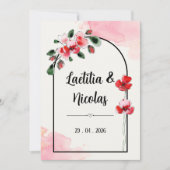 Einladung "Coquelicots" (Vorderseite)