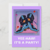 Einladung - Cowboy Boots Mitternacht (Vorderseite)