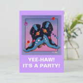 Einladung - Cowboy Boots Mitternacht (Stehend Vorderseite)