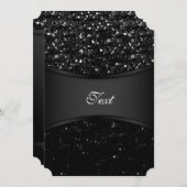 Einladung Crystal Bling Strass (Vorne/Hinten)