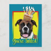 Einladung Cupcake - Boxer - Vindy (Vorderseite)