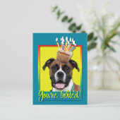 Einladung Cupcake - Boxer - Vindy (Stehend Vorderseite)