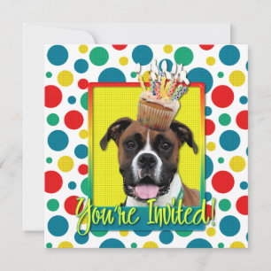 Einladung Cupcake - Boxer - Vindy