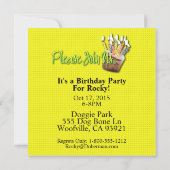 Einladung Cupcake - Cairn Terrier - Rosco (Rückseite)