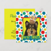 Einladung Cupcake - Collie - Caroline (Vorne/Hinten)