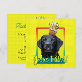 Einladung Cupcake - Labrador - Black - Gage (Vorne/Hinten)