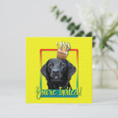 Einladung Cupcake - Labrador - Black - Gage (Stehend Vorderseite)