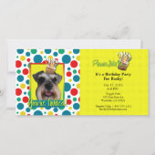 Einladung Cupcake - Schnauzer (Vorderseite)