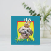 Einladung Cupcake - ShihPoo - Maggie (Stehend Vorderseite)