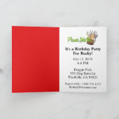 Einladung Cupcake - Sibirischer Husky - Kupfer (Innenseite)