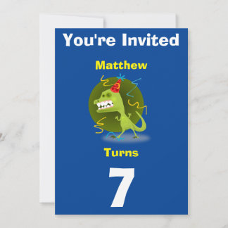 Einladung Custom Dinosaurier - Geburtstag hinzufüg
