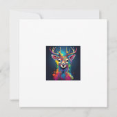 Einladung - das farbenfrohe Hirsch (Rückseite)