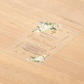 Einladung De Bautizo Con Flores Gold Taufe (Ablage )