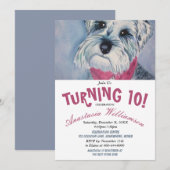 EINLADUNG DER 10 GEBURTSTAGEN (Vorne/Hinten)