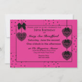 EINLADUNG DER 16 GEBURTSTAGEN - FRAUEN (Rückseite)