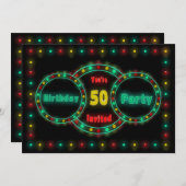 EINLADUNG DER 50. GEBURTSTAG - NICHTLICHT (Vorne/Hinten)