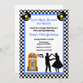 Einladung der 50er Jahre, SockHop, Rock and Roll, (Vorne/Hinten)