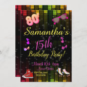 Einladung der 80er Jahre, zurück in die 80er Jahre (Vorne/Hinten)