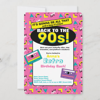 Einladung der 90er Jahre