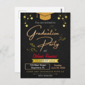 EINLADUNG DER ABBILDUNGSPARTEI POSTKARTE (Vorne/Hinten)