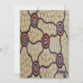 Einladung der Aborigine-Wedding Eora (Rückseite)