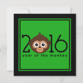 Einladung der Affen zum chinesischen Neujahr 2016 (Vorderseite)