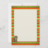 Einladung der afrikanischen Babydusche mit kleinen (Rückseite)