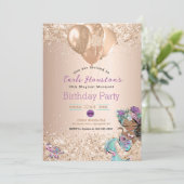 Einladung der Afrikanischen Meerjungfrau Birthday (Stehend Vorderseite)