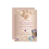 Einladung der Afrikanischen Meerjungfrau Birthday  (Vorderseite/Rückseite Beispiel)