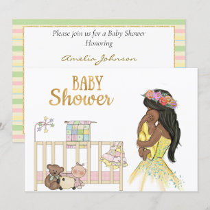 Einladung der Afroamerikaner Babydusche
