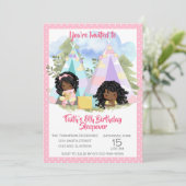 Einladung der Afroamerikaner Geburtstagspartei (Stehend Vorderseite)