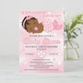 Einladung der Afroamerikanerin-Mädchendusche (Stehend Vorderseite)