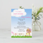 Einladung der Afroamerikanerin-Mädchendusche (Stehend Vorderseite)