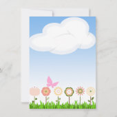 Einladung der Afroamerikanerin-Mädchendusche (Rückseite)