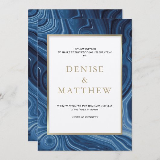 Einladung der Agate Collection (Vorne/Hinten)