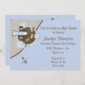 Einladung der Airplane Babydusche (Vorne/Hinten)