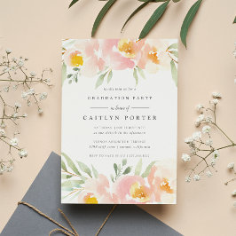 Einladung der Airy Floral Graduation Party