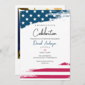 Einladung der American Flag Graduation Party (Vorne/Hinten)