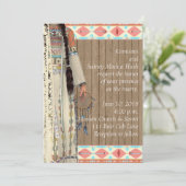 Einladung der Amerikaner zur Hochzeit mit Braut (Stehend Vorderseite)