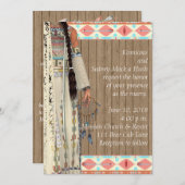 Einladung der Amerikaner zur Hochzeit mit Braut (Vorne/Hinten)