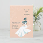 Einladung der amerikanischen Brautdusche (Stehend Vorderseite)