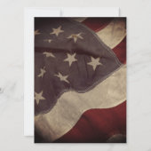 Einladung der amerikanischen Flag Bridal Dusche (Rückseite)