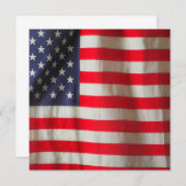 Einladung der amerikanischen Flagge (Vorne/Hinten)