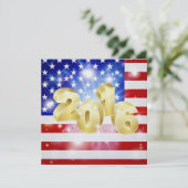 Einladung der Amerikanischen Flagge - SRF (Stehend Vorderseite)