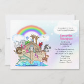 Einladung der Ark Baby Shower von Girl's Noah (Vorderseite)