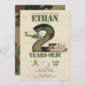 Einladung der Armee - 2. Geburtstag (Vorne/Hinten)