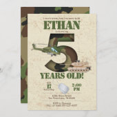 Einladung der Armee - 5. Geburtstag (Vorne/Hinten)