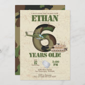 Einladung der Armee - 6. Geburtstag (Vorne/Hinten)